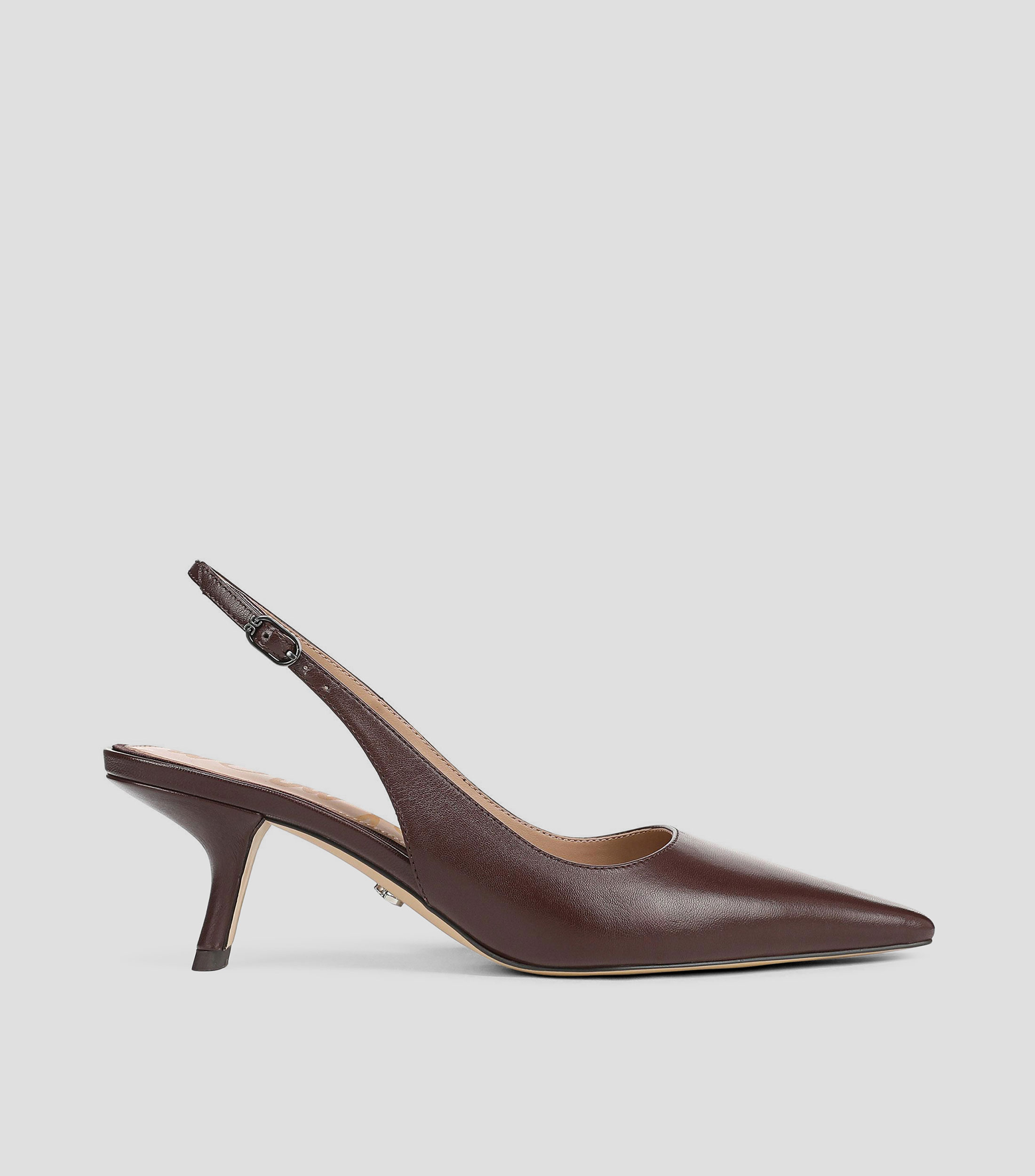 Zapatillas slingback con tacón medio de aguja Mujer